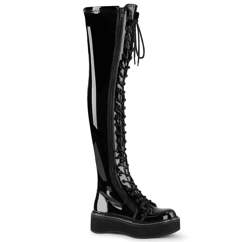 Demonia Demonia Kniehoge laarzen EMILY 375 Zwart | Attitude Holland Demonia Demonia Kniehoge laarzen EMILY 375 Zwart | Attitude Holland